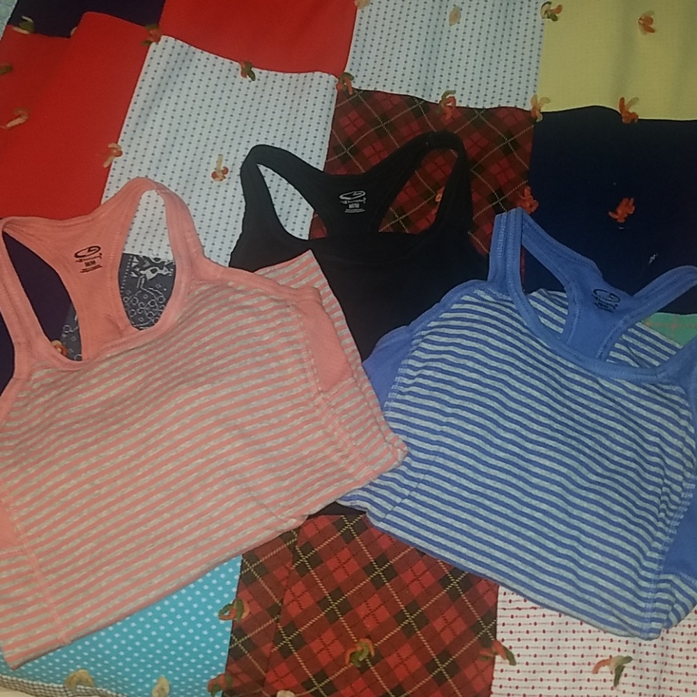 3 Womens medium Champion workout tanks